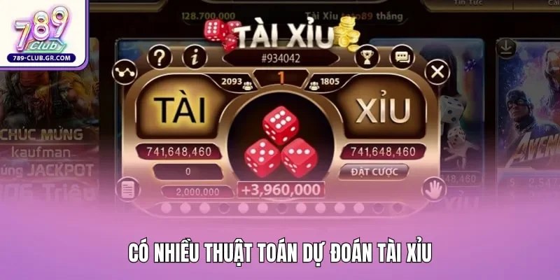 Có nhiều thuật toán dự đoán tài xỉu
